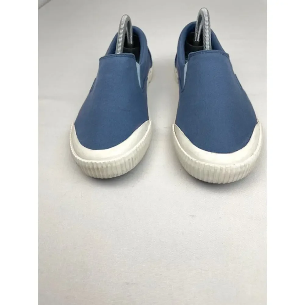 L.L.Bean Bayside Canvas Slip-On Sneakers Blue Womens 9 Casual Comfort Shoes